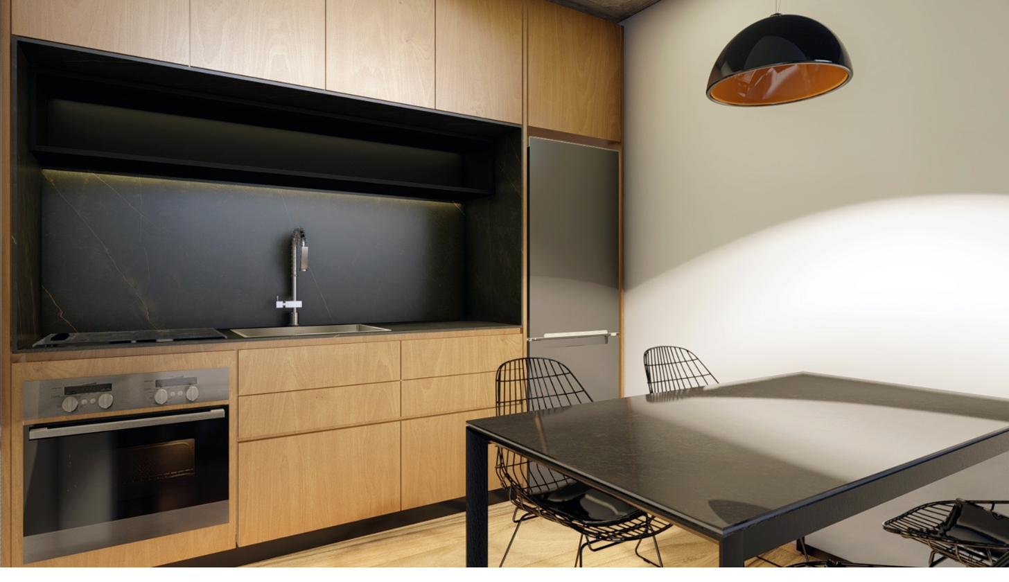 Cocina monoambiente